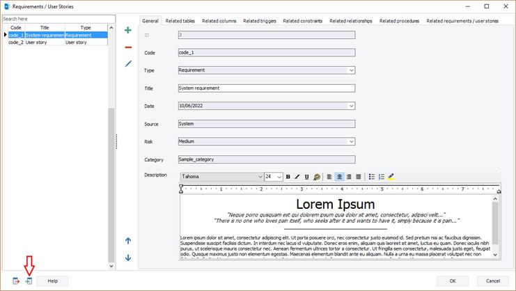 Importing requirements/ user stories